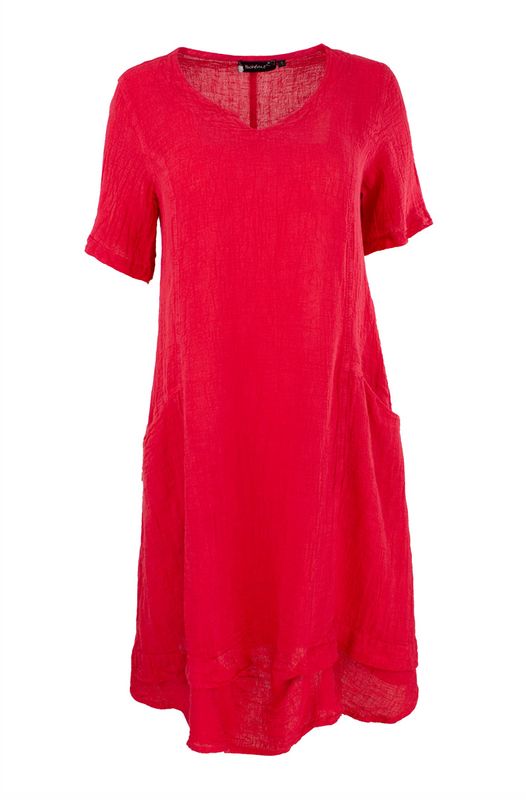 Boheme Kort Linkjole M/Kort Arm i Rasberry