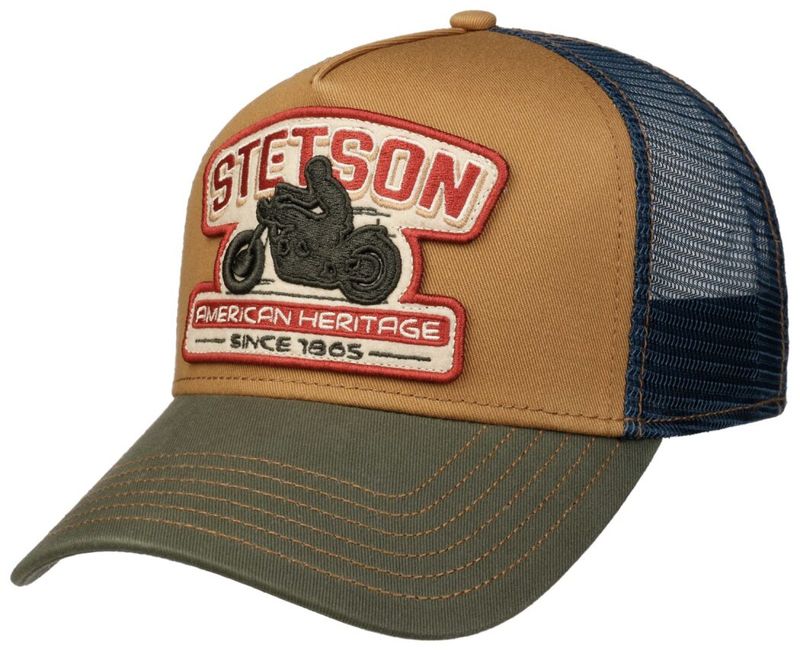 Stetson Trucker Cap Motorcycle Blue/Green/Brown
