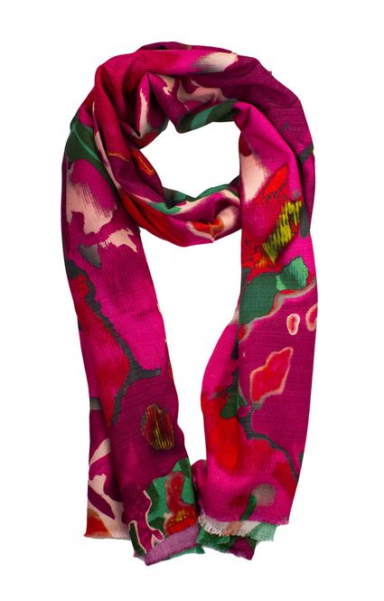 Hovedbilde Boheme Skjerf  Ullmix Red/Flerfarget