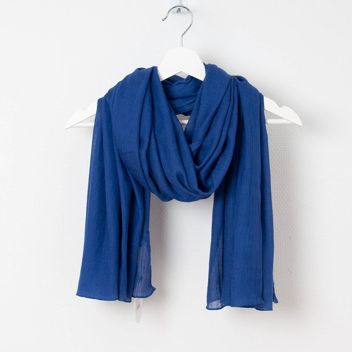 Rosenvinge Skjerf i Myk Modalmix Kongeblå