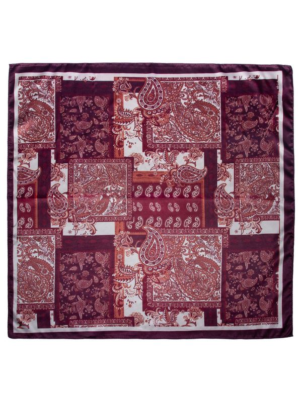 Intex Skjerf Paisley 70 X 70 Cm. i Wine Red